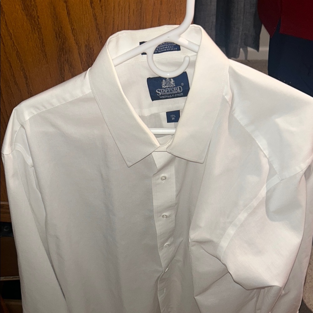 Stafford Men's Classic White Dress Shirt